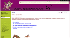 Desktop Screenshot of dopingindepaardensport.wikispaces.com