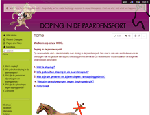 Tablet Screenshot of dopingindepaardensport.wikispaces.com