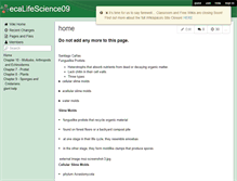 Tablet Screenshot of ecalifescience09.wikispaces.com