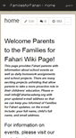 Mobile Screenshot of familiesforfahari.wikispaces.com