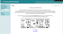 Desktop Screenshot of emmanueldrbbsclasses.wikispaces.com