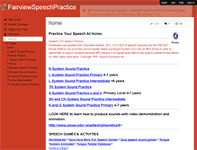 Tablet Screenshot of fairviewspeechpractice.wikispaces.com