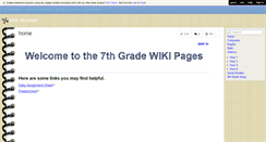 Desktop Screenshot of ams7thgrade.wikispaces.com