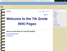 Tablet Screenshot of ams7thgrade.wikispaces.com