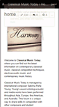 Mobile Screenshot of classicalmusictoday.wikispaces.com