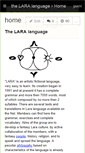 Mobile Screenshot of lara-language.wikispaces.com
