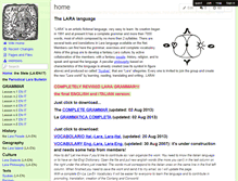 Tablet Screenshot of lara-language.wikispaces.com