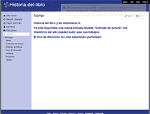 Tablet Screenshot of historia-del-libro.wikispaces.com