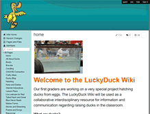 Tablet Screenshot of luckyduckwiki.wikispaces.com
