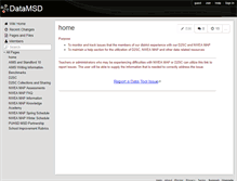 Tablet Screenshot of datamsd.wikispaces.com