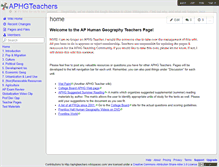 Tablet Screenshot of aphgteachers.wikispaces.com