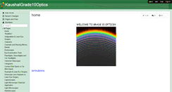 Desktop Screenshot of kaushalgrade10optics.wikispaces.com