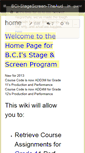 Mobile Screenshot of bci-stageandscreen.wikispaces.com