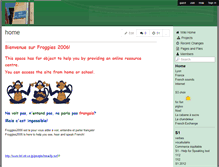 Tablet Screenshot of froggies2006.wikispaces.com