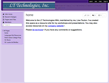 Tablet Screenshot of lttechnologies.wikispaces.com