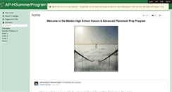 Desktop Screenshot of ap-hsummerprogram.wikispaces.com