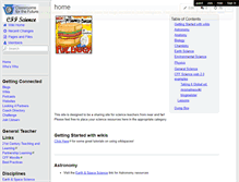 Tablet Screenshot of cffscience.wikispaces.com