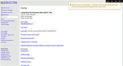 Desktop Screenshot of educ709.wikispaces.com