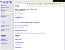 Tablet Screenshot of educ709.wikispaces.com