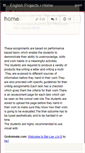 Mobile Screenshot of englishprojects.wikispaces.com