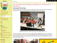 Tablet Screenshot of learningandtechnology.wikispaces.com