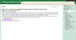 Desktop Screenshot of crobertshighschoolenglish.wikispaces.com