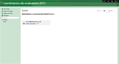 Desktop Screenshot of coordinacion-de-evaluacion-2011.wikispaces.com