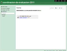 Tablet Screenshot of coordinacion-de-evaluacion-2011.wikispaces.com