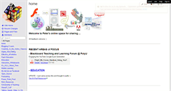 Desktop Screenshot of elearning-polyu.wikispaces.com