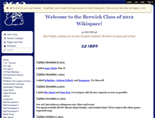 Tablet Screenshot of berwick2012.wikispaces.com