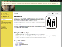 Tablet Screenshot of clases-de-espanol.wikispaces.com