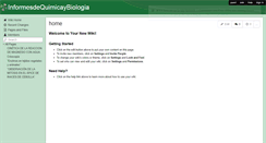Desktop Screenshot of informesdequimica.wikispaces.com