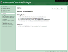 Tablet Screenshot of informesdequimica.wikispaces.com