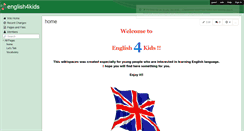 Desktop Screenshot of english4kids.wikispaces.com
