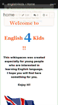 Mobile Screenshot of english4kids.wikispaces.com