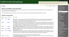 Desktop Screenshot of edn113-2012-groupproject.wikispaces.com