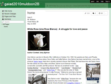 Tablet Screenshot of gaiad2010muldoon2b.wikispaces.com