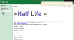 Desktop Screenshot of half-life.wikispaces.com