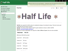 Tablet Screenshot of half-life.wikispaces.com