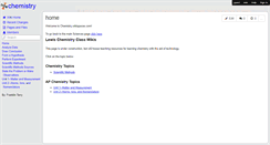 Desktop Screenshot of chemistry.wikispaces.com