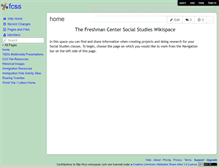 Tablet Screenshot of fcss.wikispaces.com