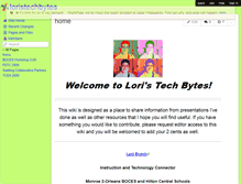 Tablet Screenshot of loristechbytes.wikispaces.com
