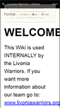 Mobile Screenshot of livoniawarriors.wikispaces.com