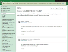 Tablet Screenshot of booktofilm.wikispaces.com