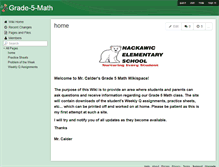 Tablet Screenshot of grade-5-math.wikispaces.com