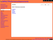 Tablet Screenshot of impactperformanceassessments.wikispaces.com