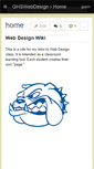 Mobile Screenshot of ghswebdesign.wikispaces.com