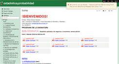 Desktop Screenshot of estadisticayprobabilidad.wikispaces.com