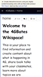 Mobile Screenshot of 4gbates.wikispaces.com
