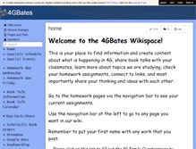 Tablet Screenshot of 4gbates.wikispaces.com